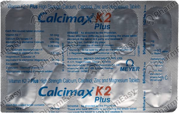 Calcimax K2 Plus Strip Of 10 Tablets