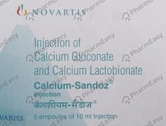CALCIUM SANDOZ AMPOULE OF 10ML INJECTION