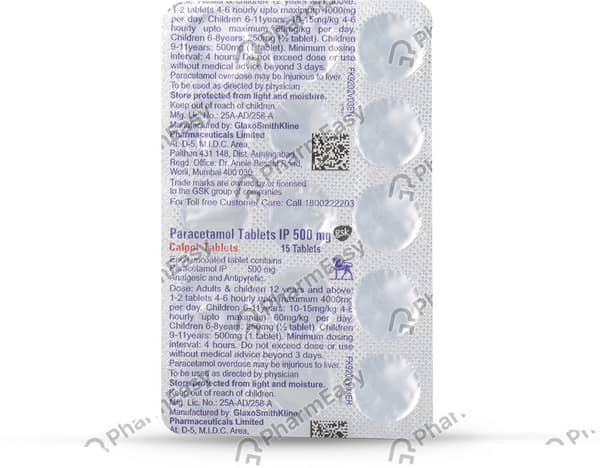 Calpol 500mg Tablet