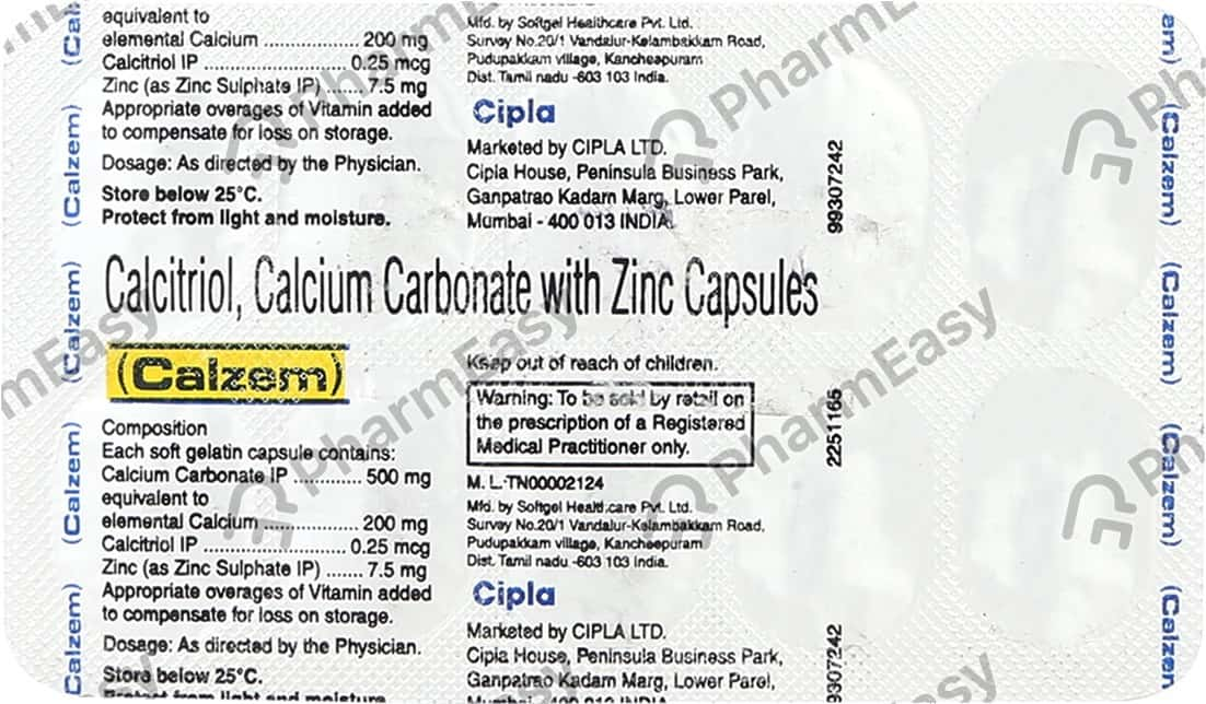 Calzem Strip Of 10 Capsules