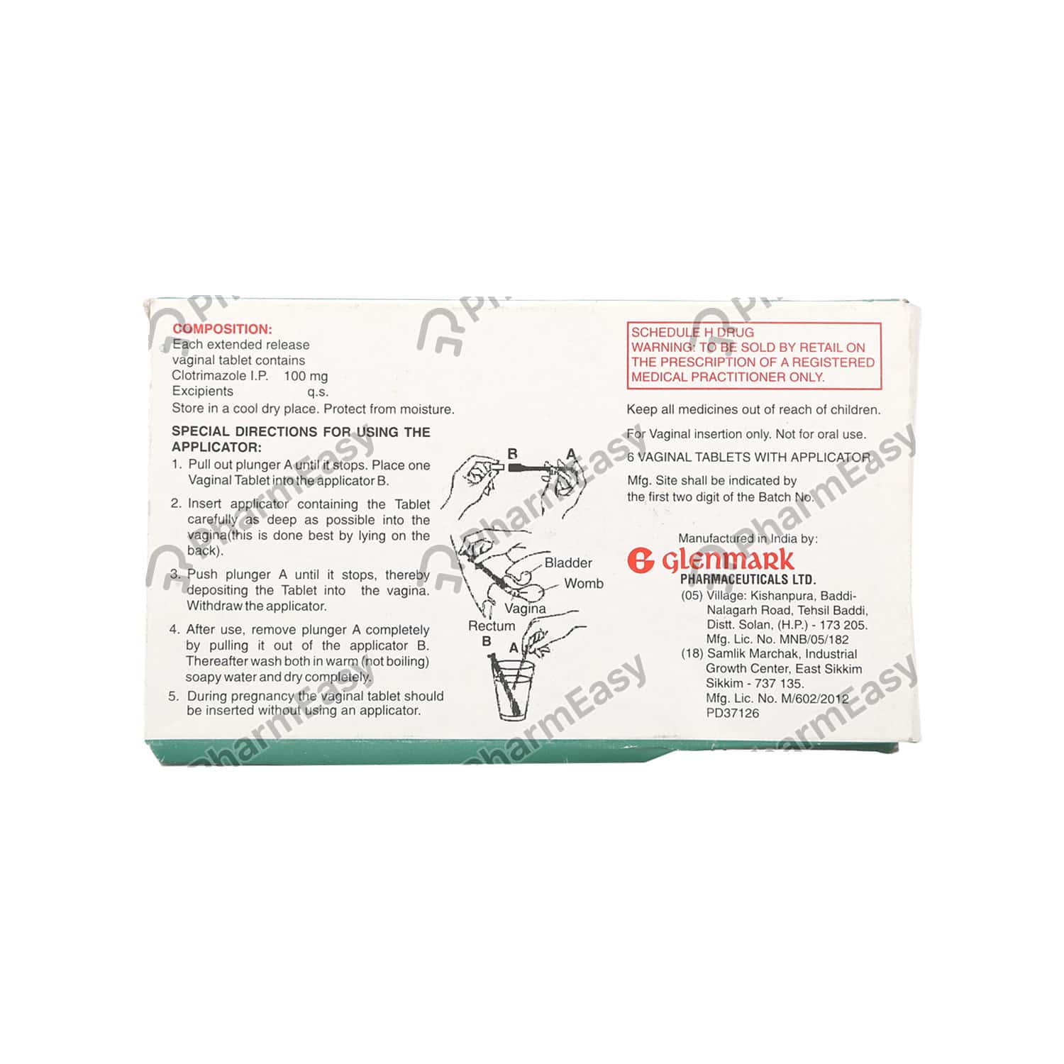 Candid V 100 MG Vaginal Tablet (6) Uses, Side Effects, Dosage, Composition & Price PharmEasy