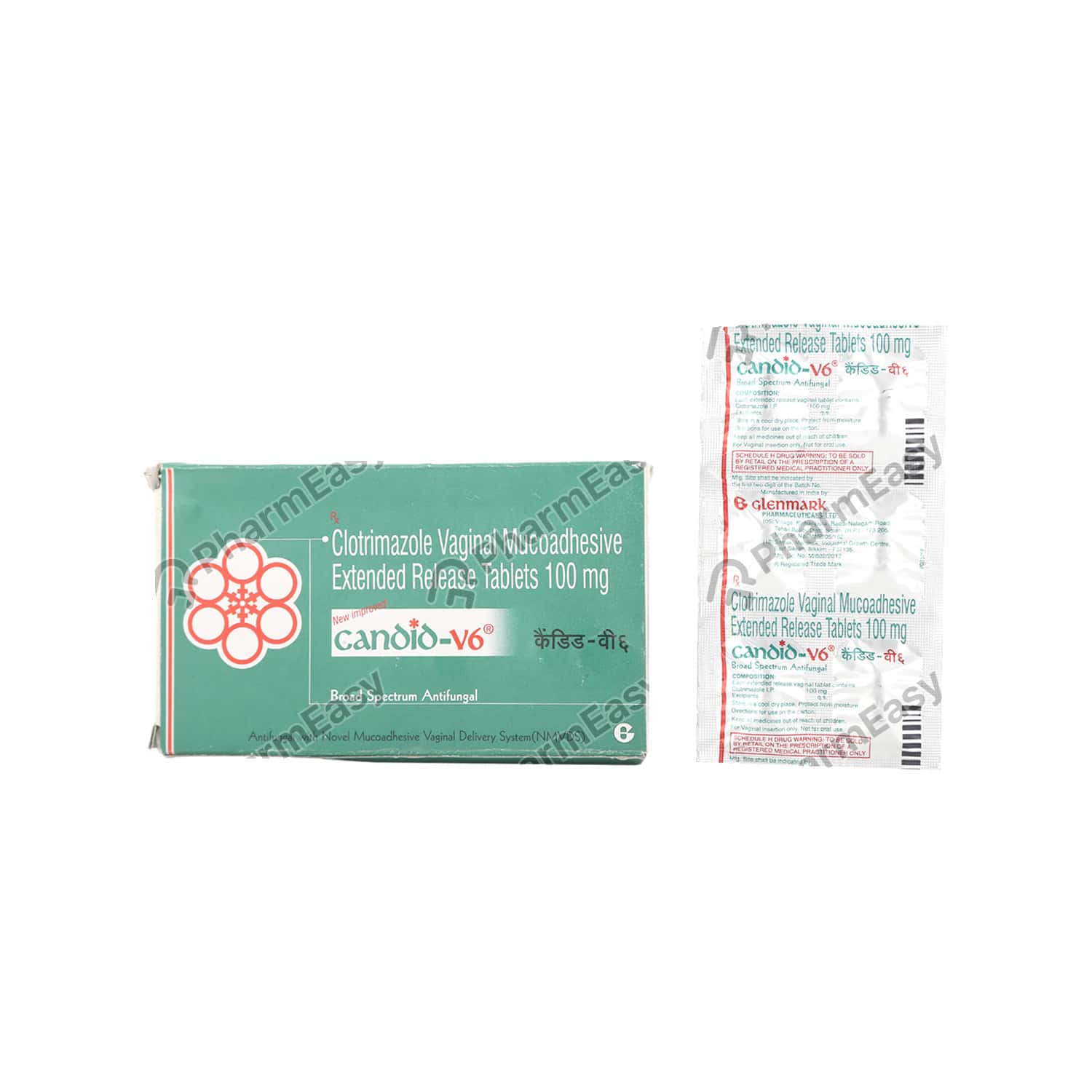 Candid V 100 MG Vaginal Tablet (6) Uses, Side Effects, Dosage