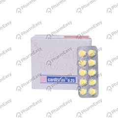 CARDIVAS 6.25MG STRIP OF 10 TABLETS
