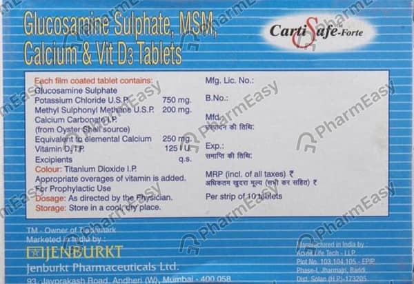 Cartisafe Forte Strip Of 10 Tablets