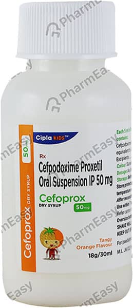 Cefoprox 50mg Bottle Of 30ml Dry Syrup