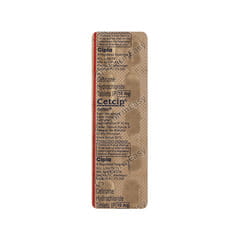 Cetcip 10 MG Tablet (10) - Uses, Side Effects, Dosage, Composition