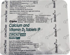 Cipcal 250mg Strip Of 30 Tablets