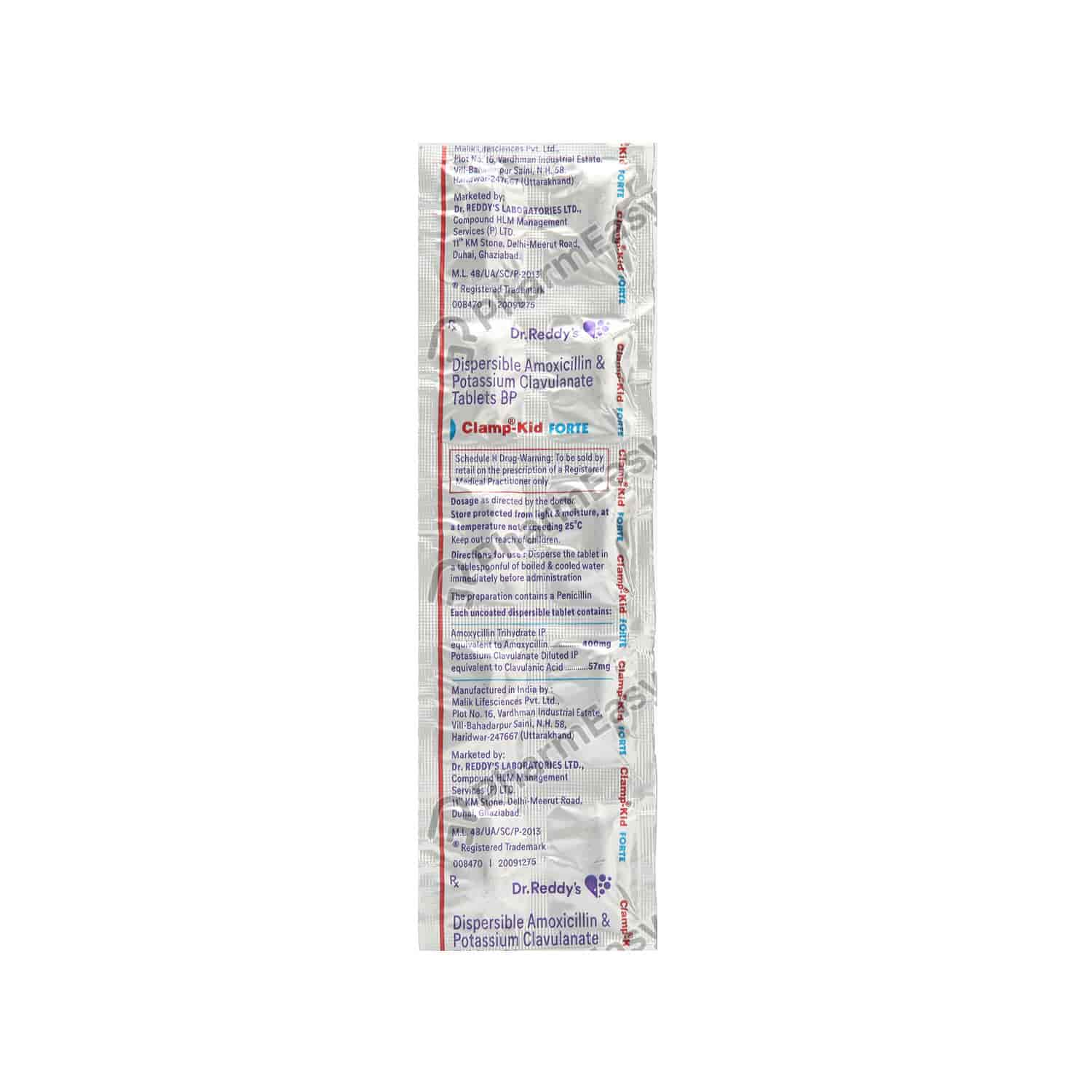 Clamp Kid Forte Tab 10`S Uses, Side Effects, Dosage, Composition