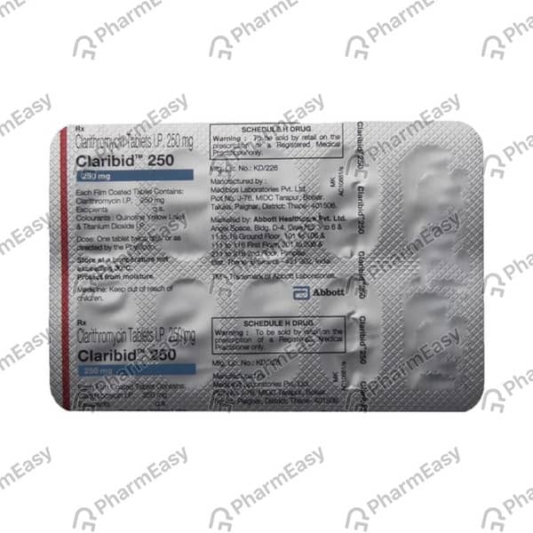 Claribid 250mg Tablet4'S