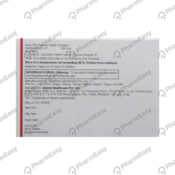 Claribid 250mg Tablet4'S