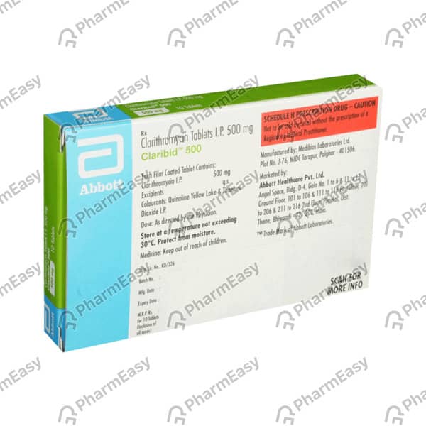 Claribid 500mg Tablet