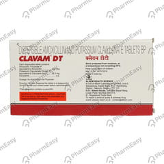 Clavam Dt Strip Of 10 Tablets