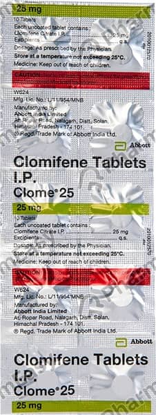 Clome 25mg Strip Of 10 Tablets