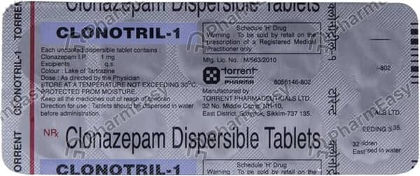 Clonotril 1mg Tablet