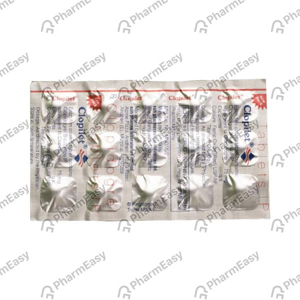 Clopilet 75mg Strip Of 10 Tablets