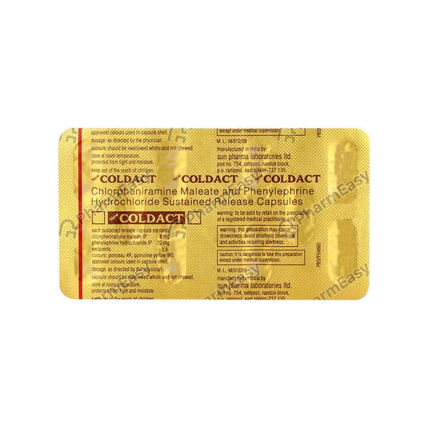 Coldact Strip Of 10 Capsules