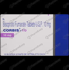 CORBIS 10MG STRIP OF 10 TABLETS
