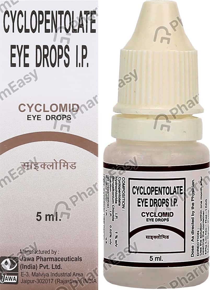 Cyclomid 1 W/V Eye Drop (5) Uses, Side Effects, Price & Dosage