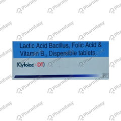 CYFOLAC DT STRIP OF 10 TABLETS