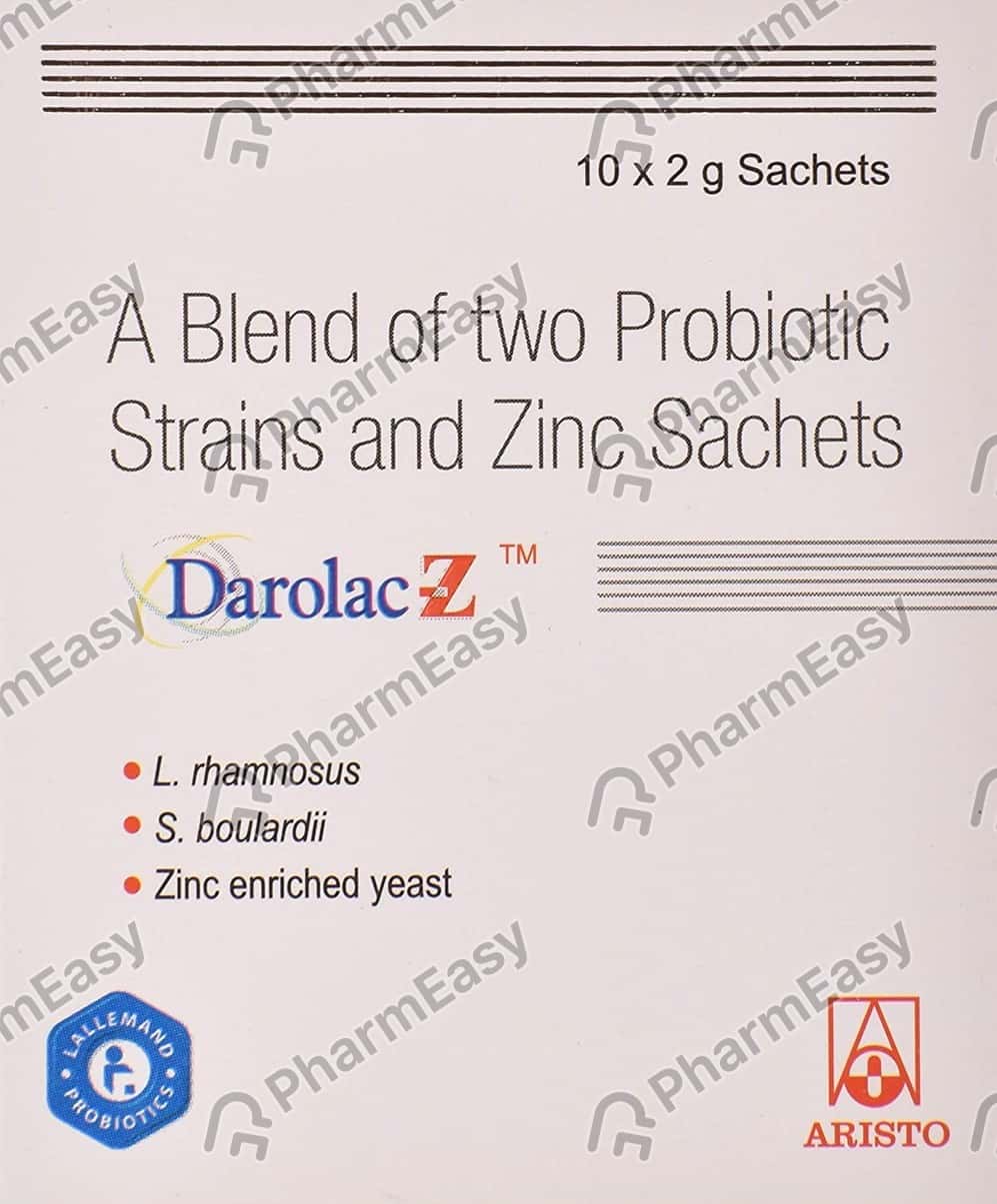 Buy Darolac Z Sachet Of 2gm Powder Online at Flat 15 OFF PharmEasy