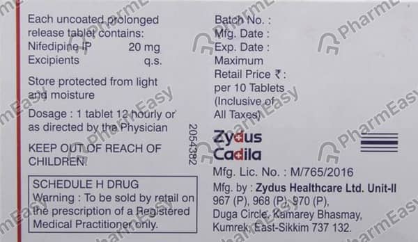 Depin Retard 20Mg Strip Of 10 Tablets
