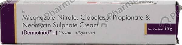 Dermotriad Plus Tube Of 10gm Cream