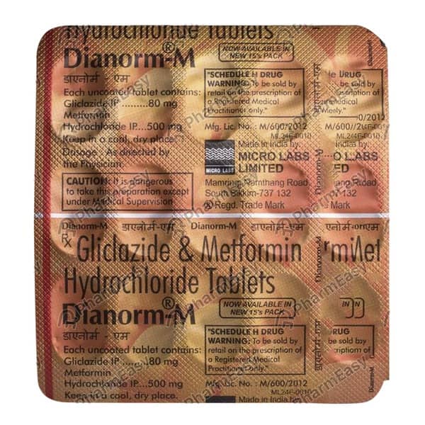 Dianorm M Strip Of 10 Tablets