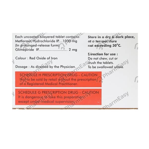 Diapride M2 Forte Strip Of 10 Tablets