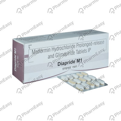 Diapride M1 Strip Of 10 Tablets