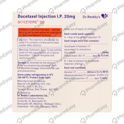 Docetere 20mg Injection 1.5ml