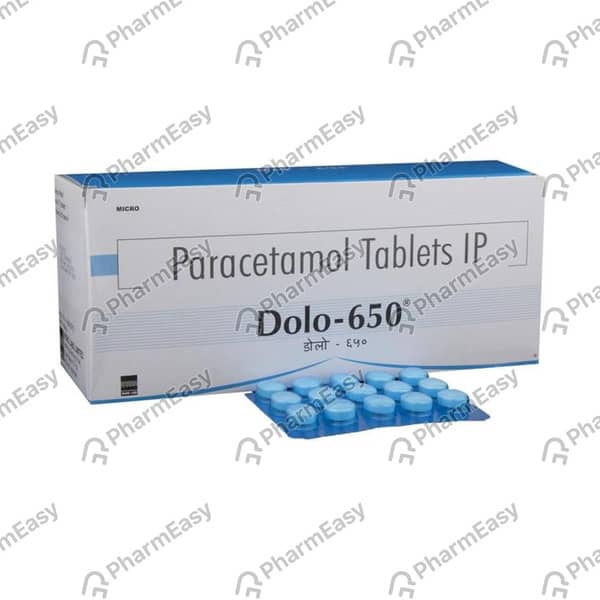Dolo 650mg Strip Of 10 Tablets