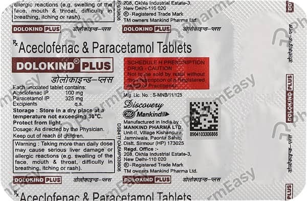 डोलोकाइंड प्लस टैबलेट