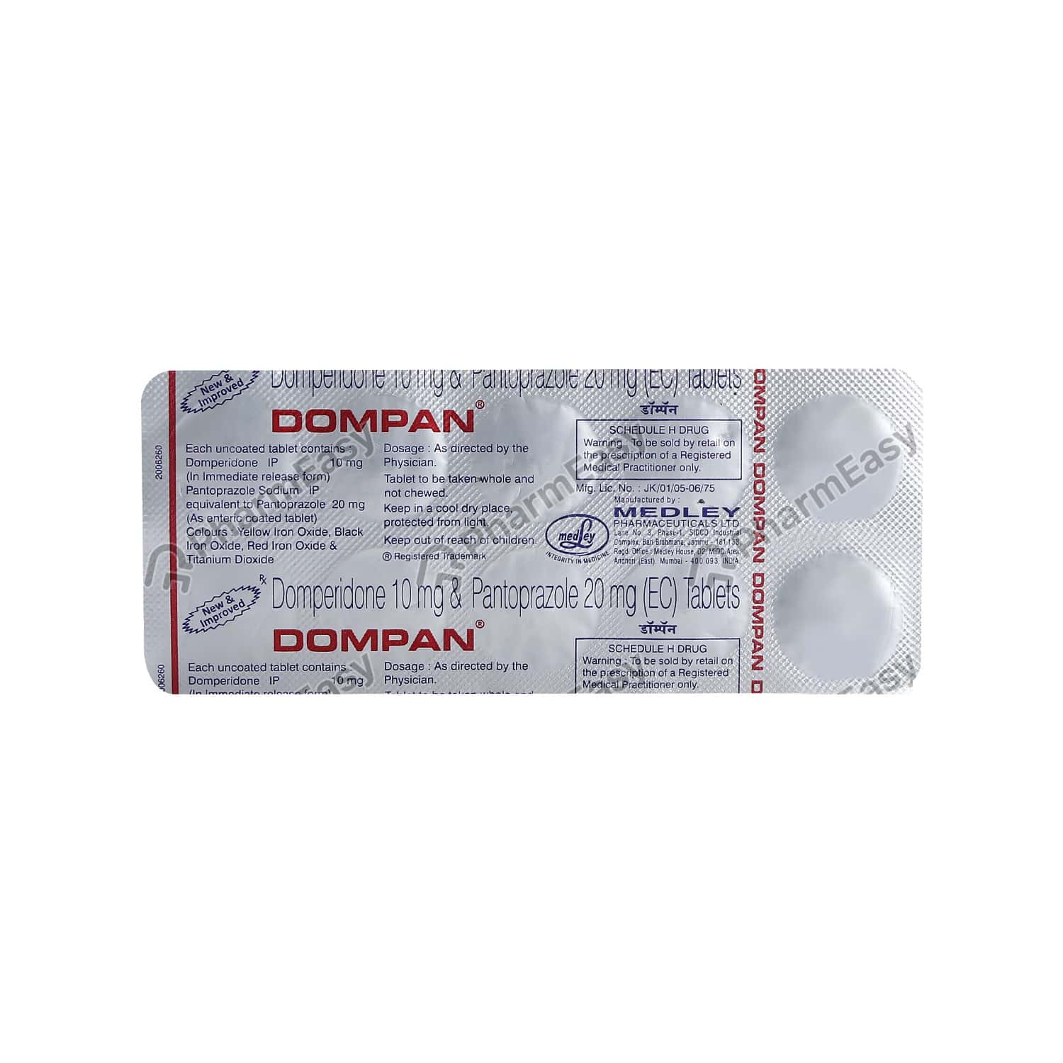 Dompan Tab 10'S Uses, Side Effects, Dosage, Composition & Price
