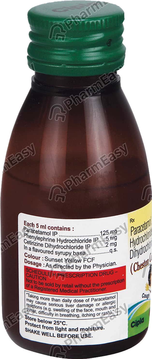 Cheston Cold Bottle Of 60ml Suspension Uses, Side Effects, Price