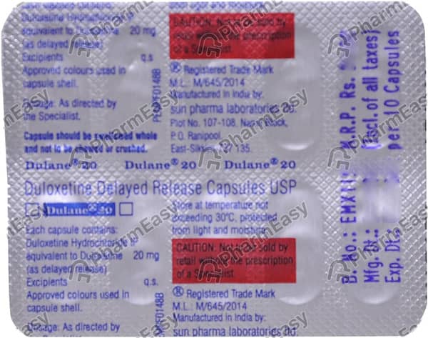 Dulane 20mg Capsule
