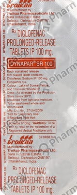 Dynapar Sr 100mg Strip Of 10 Tablets