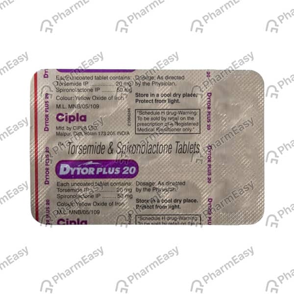 Dytor Plus 20mg Strip Of 10 Tablets