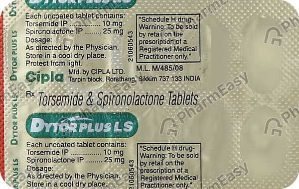 Dytor Plus Ls 10mg Strip Of 10 Tablets