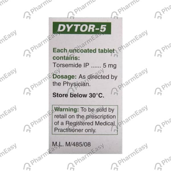 Dytor 5mg Strip Of 10 Tablets
