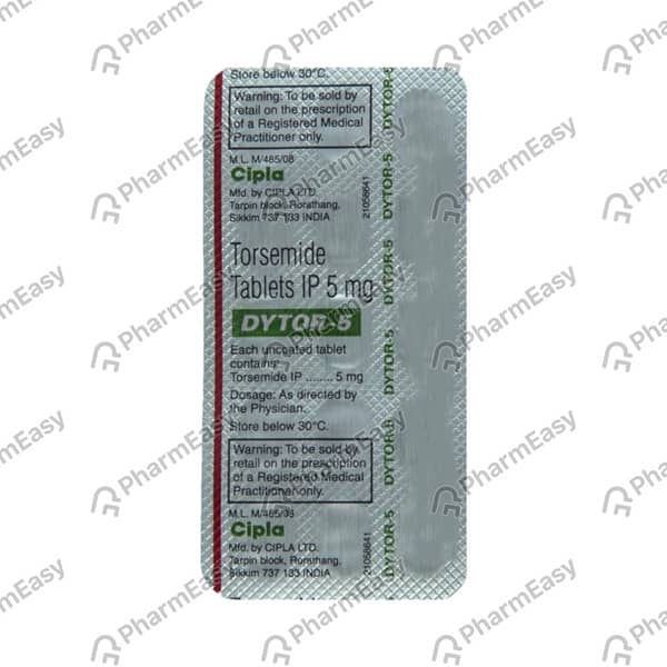 Dytor 5mg Strip Of 10 Tablets