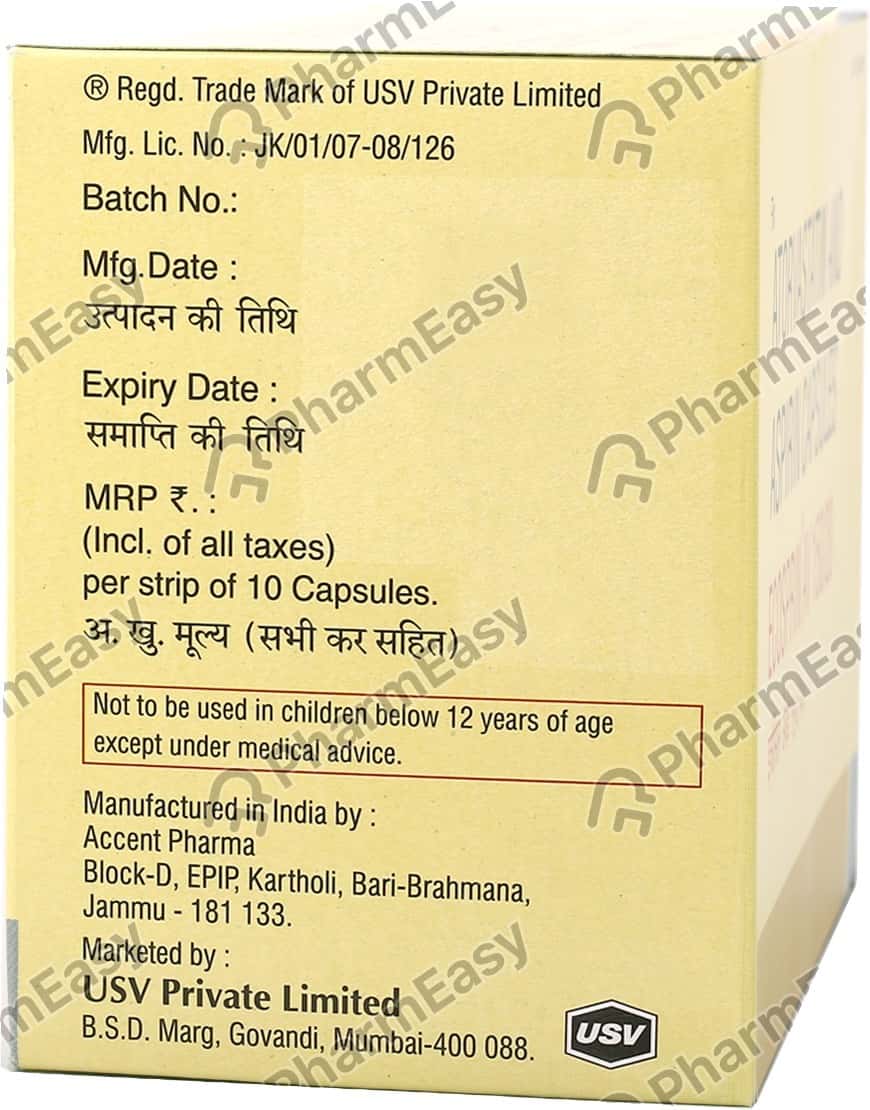 Ecosprin Av 150/20mg Strip Of 10 Capsules Uses, Side Effects, Price