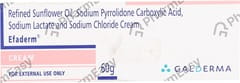 Efaderm Tube Of 60gm Cream