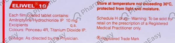 Eliwel 10mg Strip Of 10 Tablets