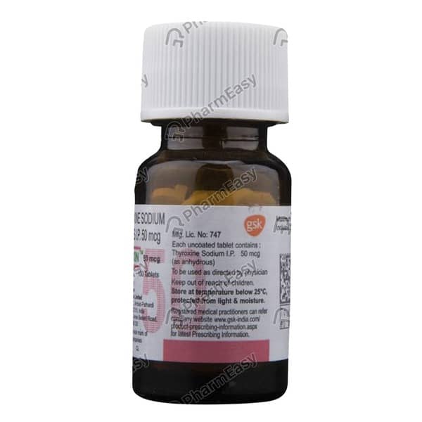 Eltroxin 50mcg Bottle Of 100 Tablets