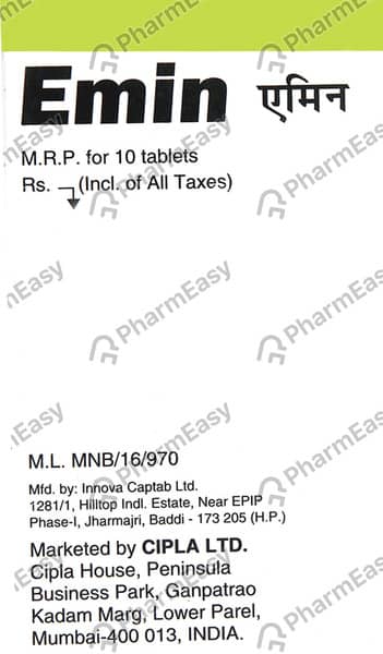 Emin 25mg Tablet