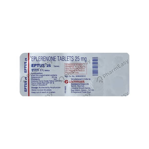 Eptus 25mg Strip Of 10 Tablets