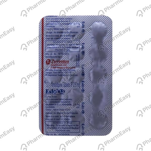 Eslo 2.5mg Strip Of 10 Tablets