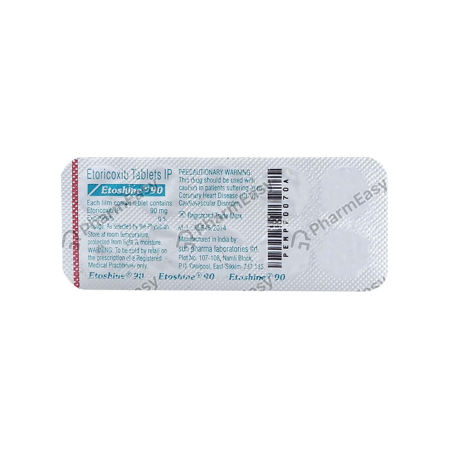 Etoshine 90 MG Tablet (10) - Uses, Side Effects, Dosage, Composition ...