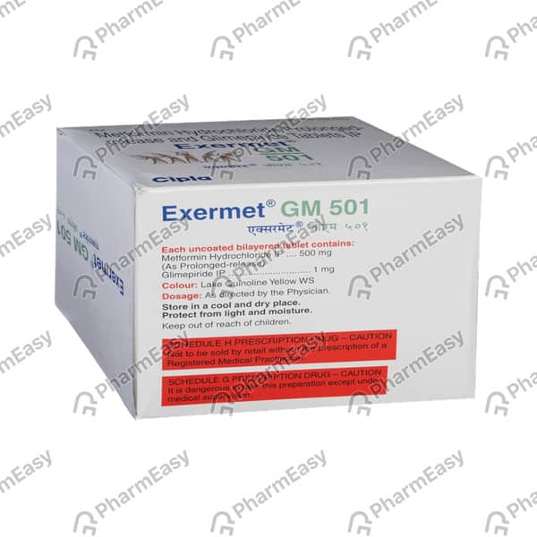 Exermet Gm 501mg Strip Of 10 Tablets