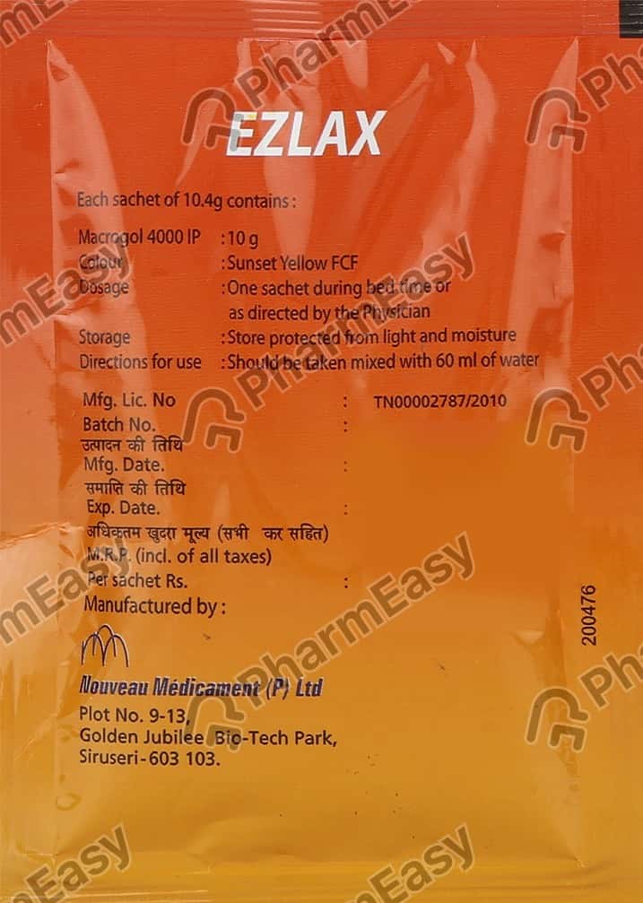 Buy EZLAX GRANULES 10.4GM Online & Get Upto 60 OFF at PharmEasy